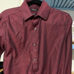 Rw&co red burgundy shirt small